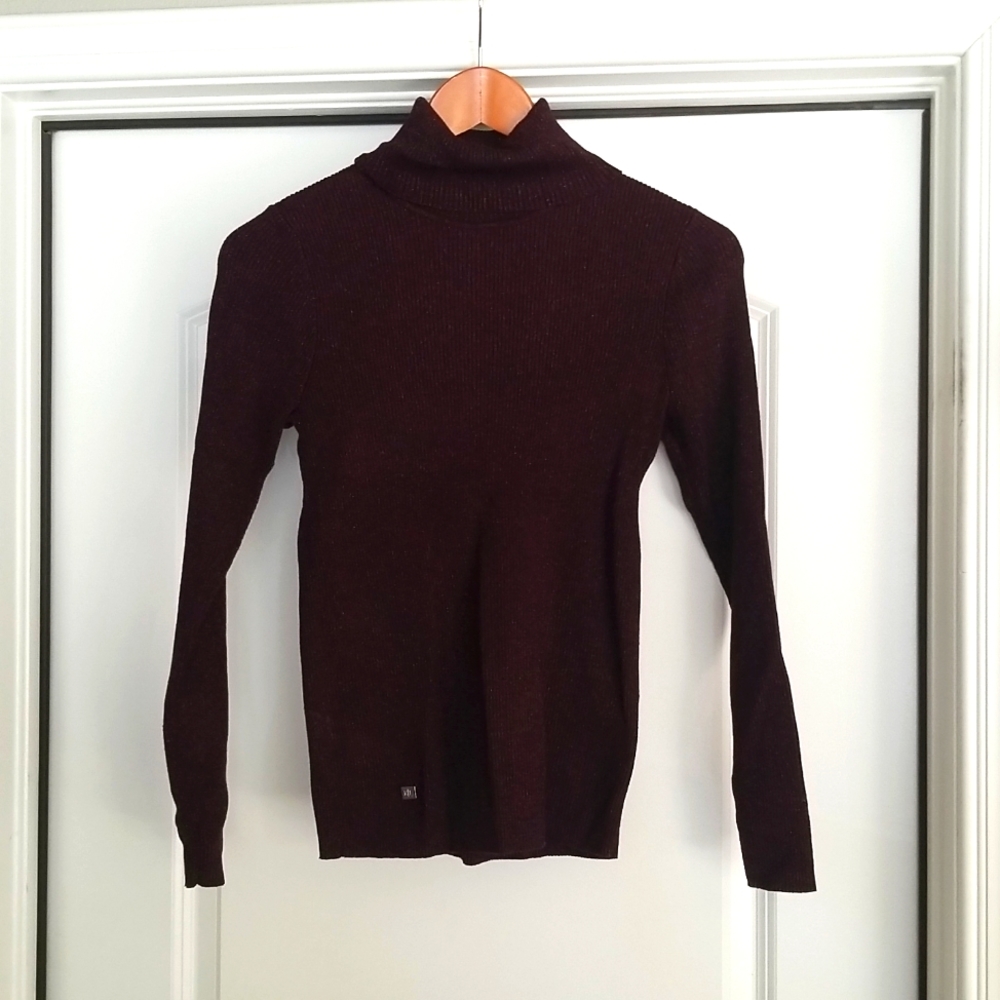 Metallic Burgundy top
